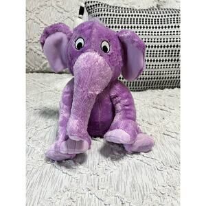 Kohls Cares Purple Elephant Plush Stuffed Animal 12" Soft 2013